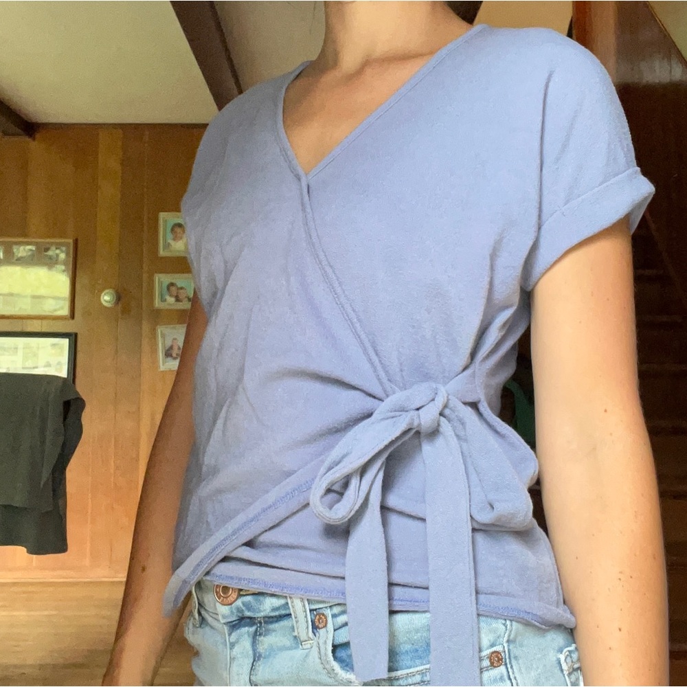 Wrap and Tie Front Shirt